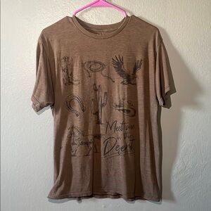 Brown Graphic T-Shirt